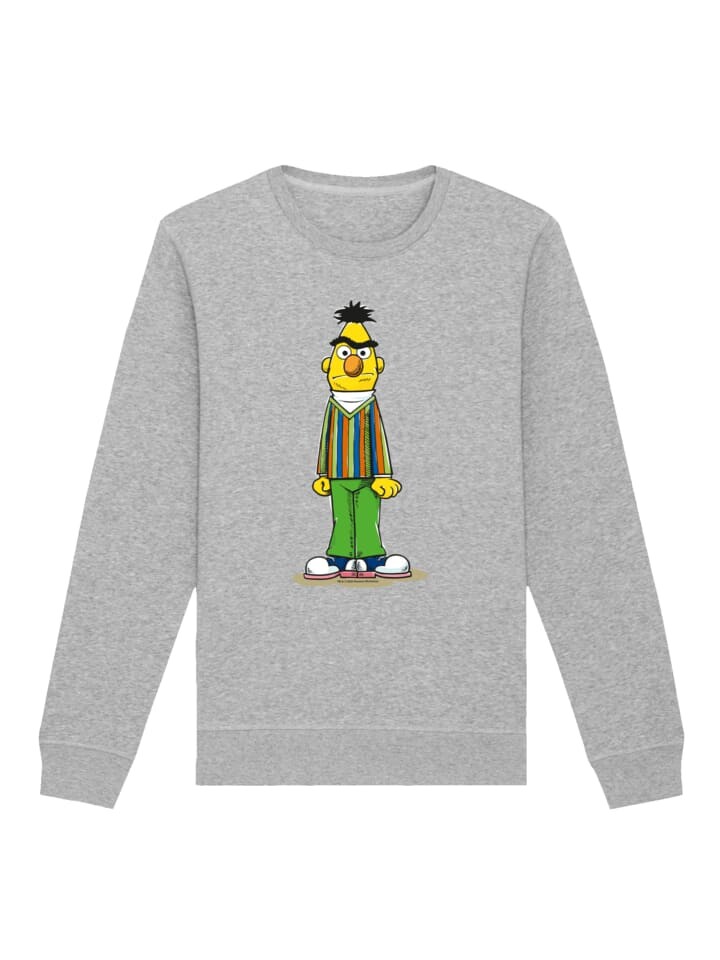 

Толстовка F4NT4STIC Sweatshirt Sesamstraße Bert Angrie, пятнистый серый