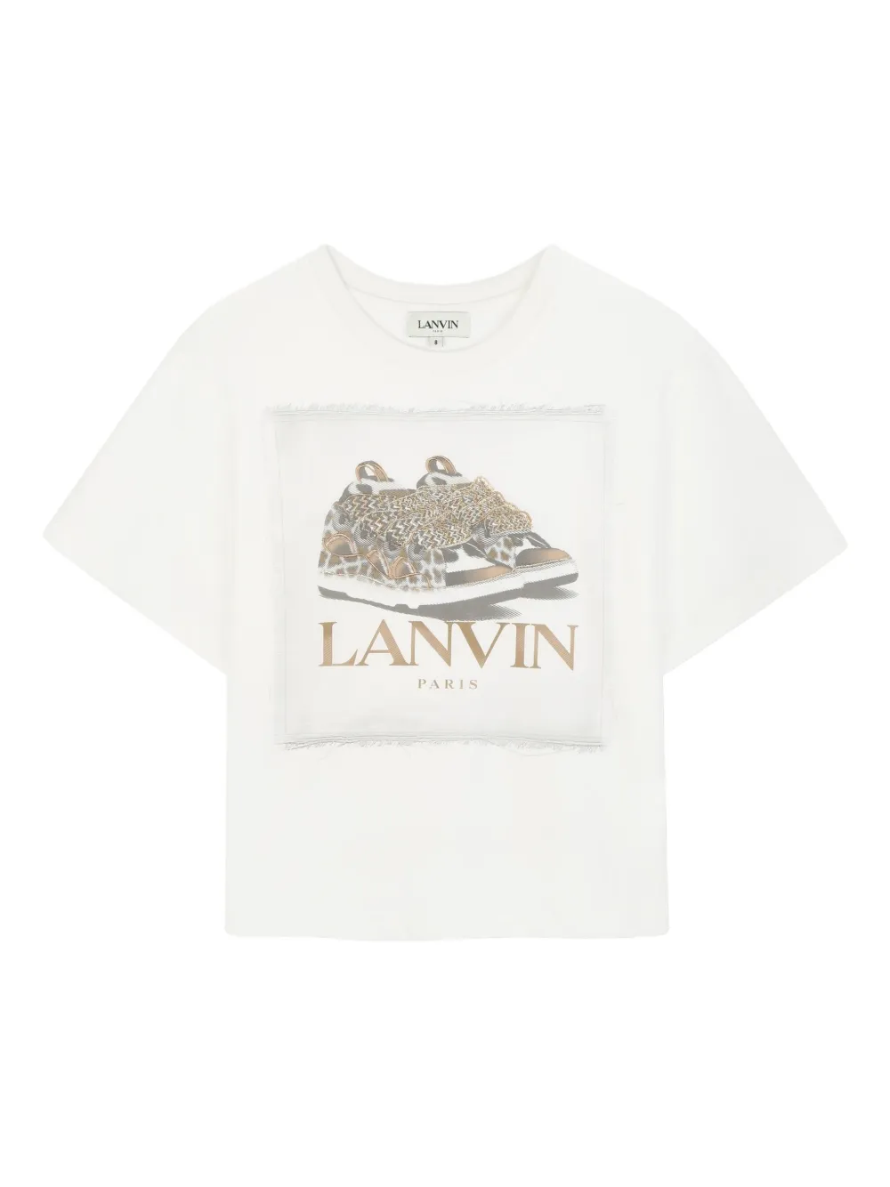 

Футболка с графичным принтом Lanvin Enfant, белый