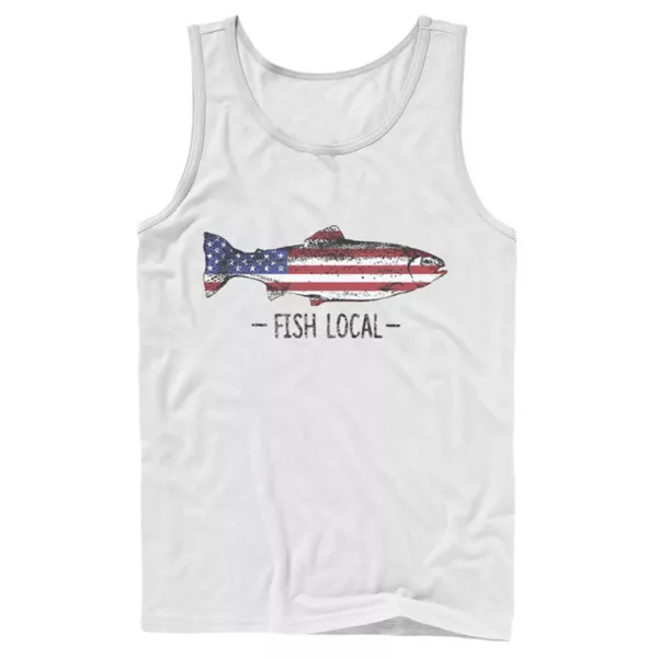 

Мужская майка Fish Local Americana Licensed Character, белый