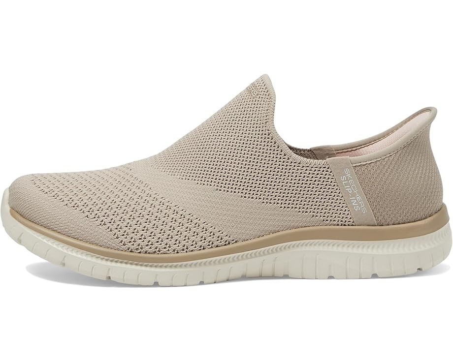 Кроссовки SKECHERS Virtue Sleek Hands Free Slip-INS, серо-коричневый — фото 4