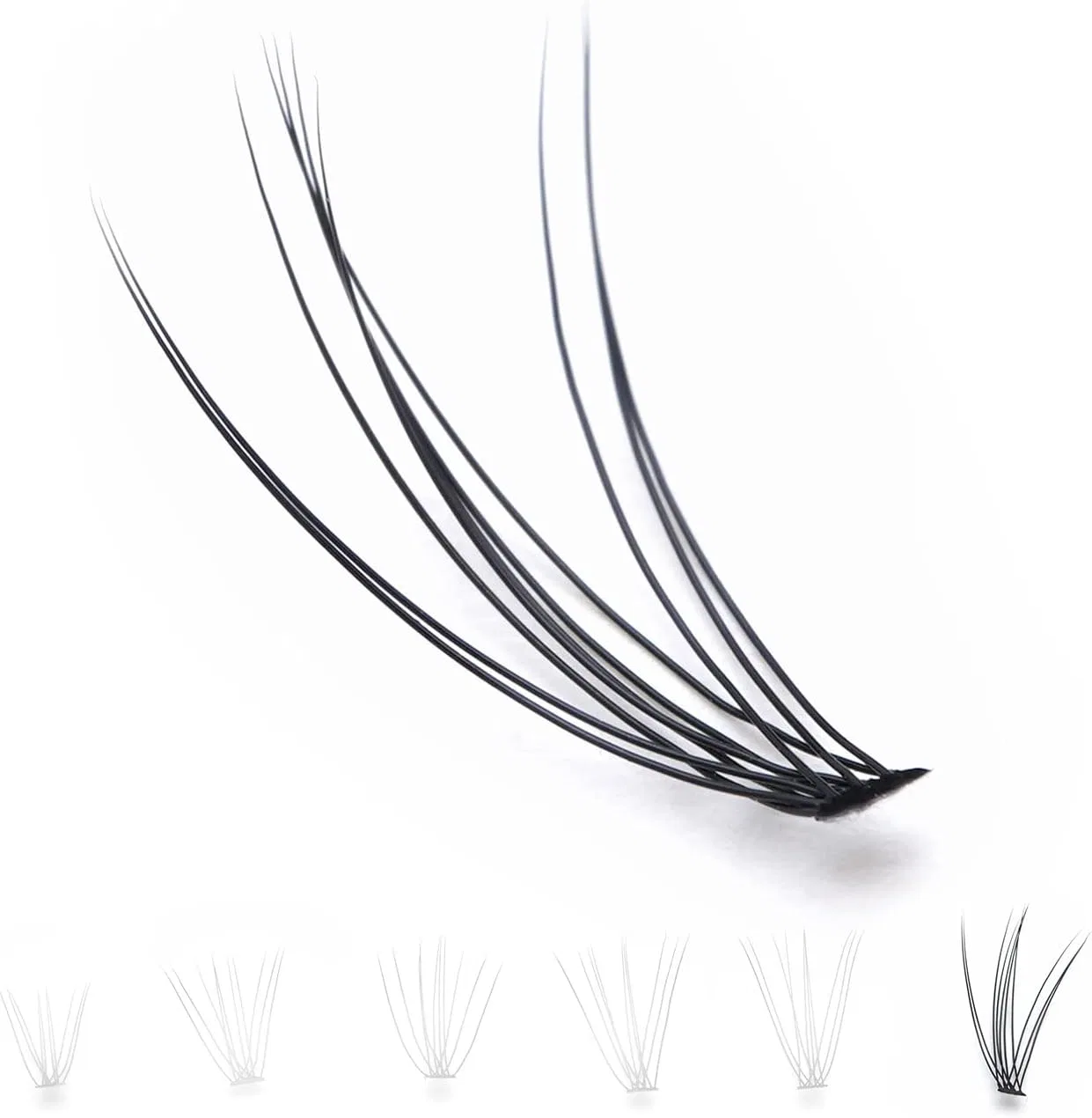 Накладные ресницы Partial Lash W Shape, aoyiro, 60 пучков, черный