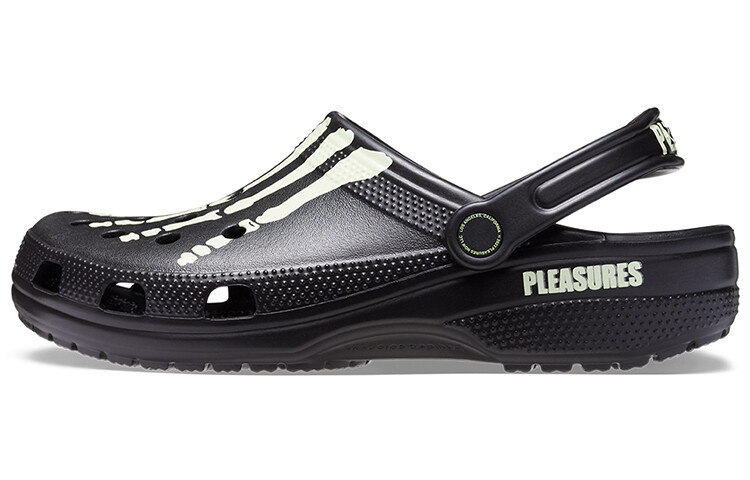 

Шлепанцы и сланцы Crocs Classic Clog Pleasures Skeleton Black Glow