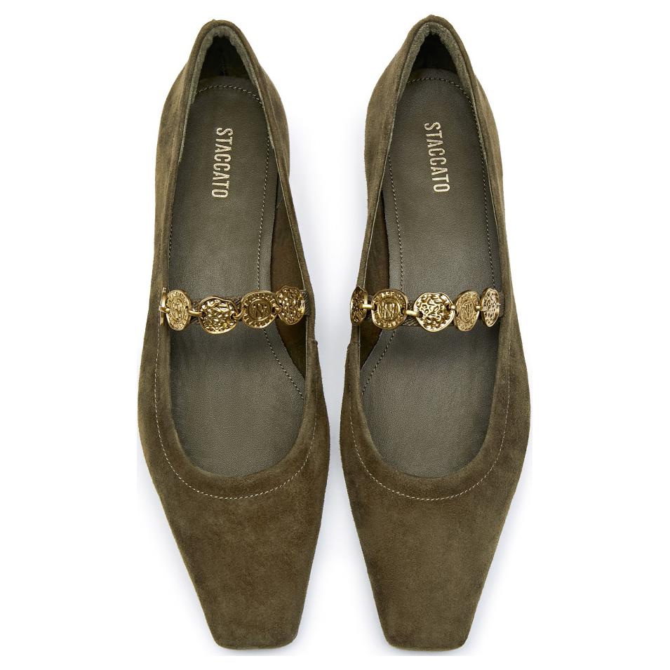 Туфли Mary Jane на устойчивом каблуке Curio Shoes 1,5 см Staccato, цвет цикорий — фото 3