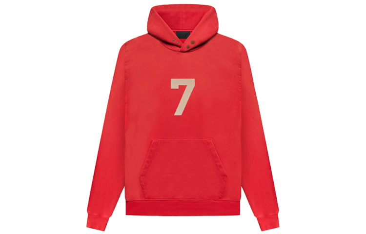 

Fear Of God Мужская винтажный красный толстовка Seventh Season