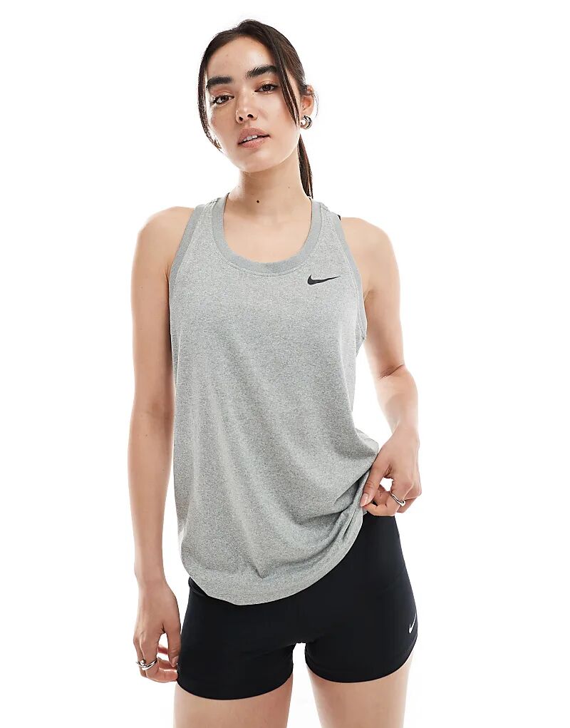 

Жилет Nike Training Dri-FIT Racer серого цвета
