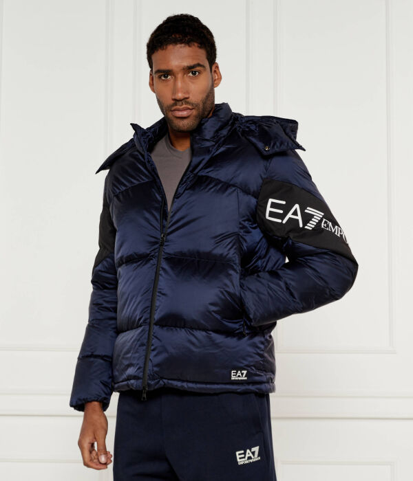 

Пуховик Regular fit Ea7, синий