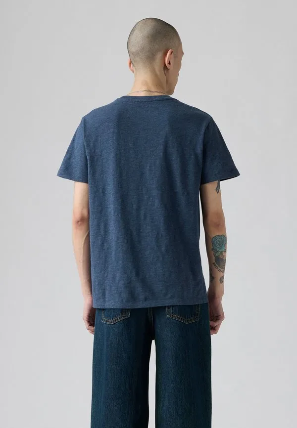 Классическая футболка с карманом и принтом Levi'S, Dress Blues Heather Slub Jersey — фото 3