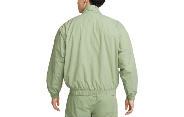 Куртка Nike NRG Solo Swoosh Woven Track Jacket 'Oil Green', зеленый — фото 4