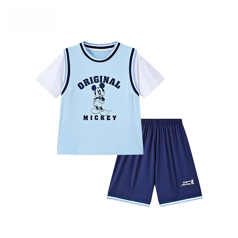 Детский спортивный костюм Casual Sportswear Mickey Series SS25, 2 предмета, на возраст 3-7 лет Disney, Navy Blue