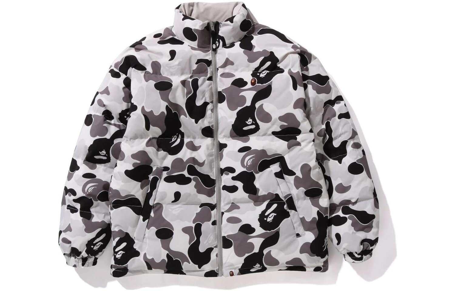Двусторонняя куртка-пуховик BAPE ABC Camo A Bathing Ape, белый — фото 2