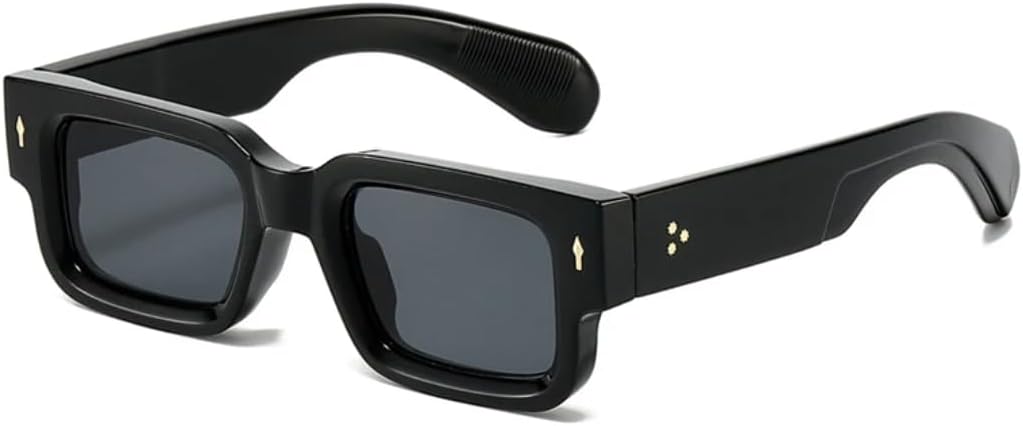 

Солнцезащитные очки с защитой UV400 | Заклепки, красный, синий, маленькая оправа | для женщин и мужчин, для занятий спортом на открытом воздухе и вождения DSVIGF, Black Grey