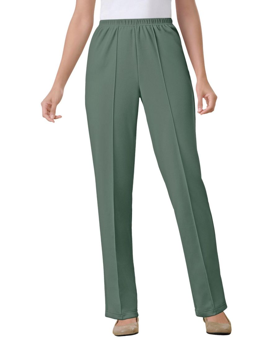 

Женские трикотажные брюки Within с эластичным поясом, которые легко надеваются и не требуют особого ухода Woman Within, Pine