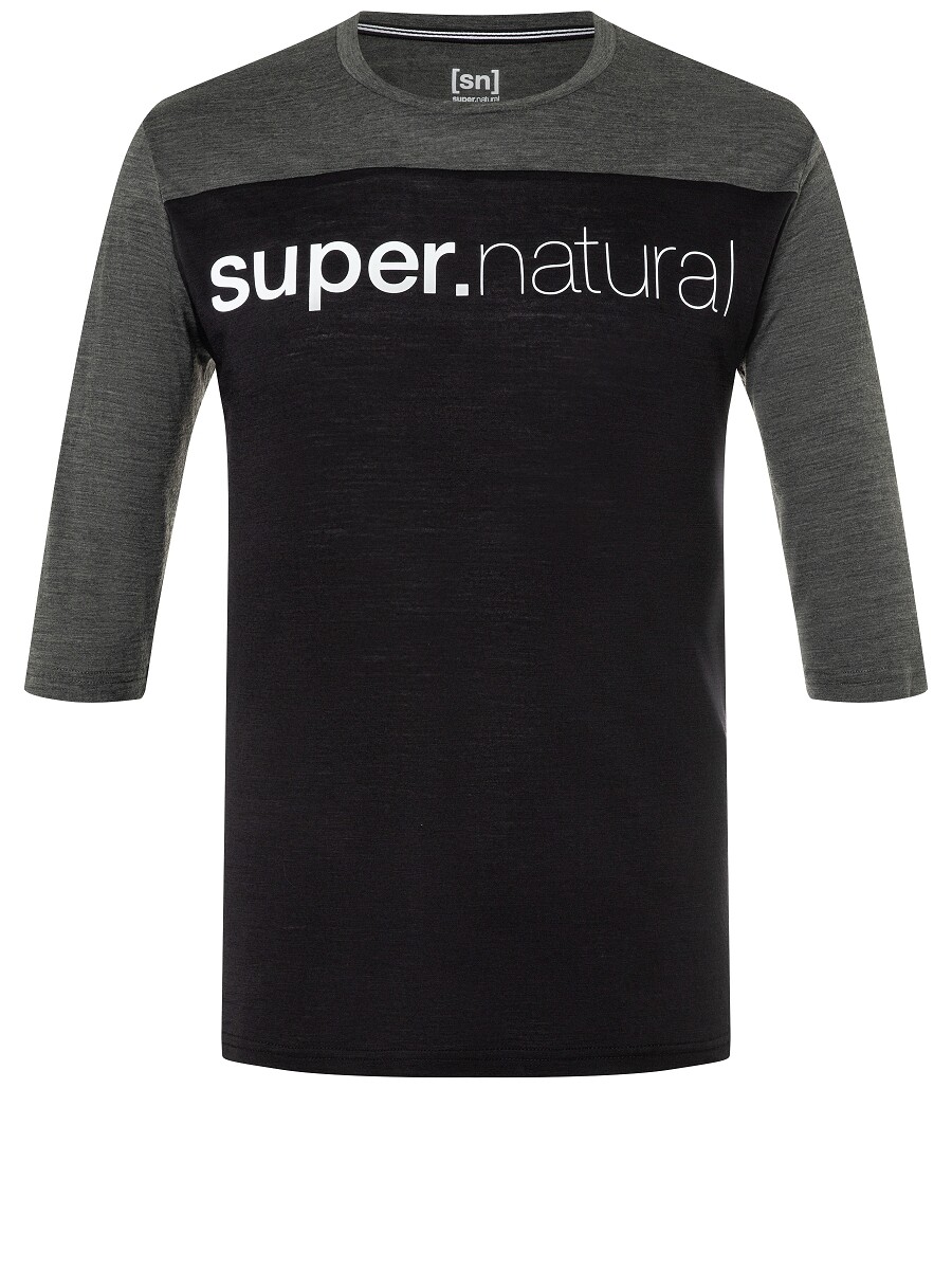 

Рубашка super.natural Merino T Shirt, черный