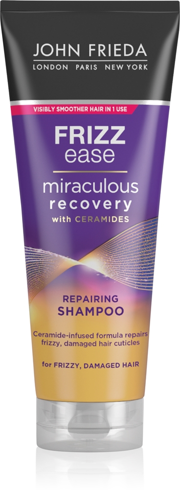 

Frizz ease, чудесное восстановление, восстанавливающий шампунь для поврежденных волос John Frieda, 250 мл