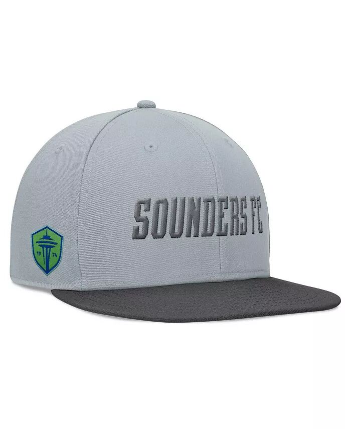 

Мужская серо-черная бейсболка Seattle Sounders FC Smoke Snapback Fanatics