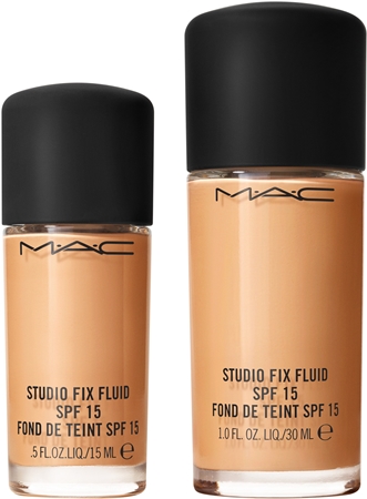Матирующий праймер spf 15 MAC Cosmetics Mini Studio Fix Fluid SPF 15 24HR Matte Foundation + Oil Control, NW15 15 ml — фото 3