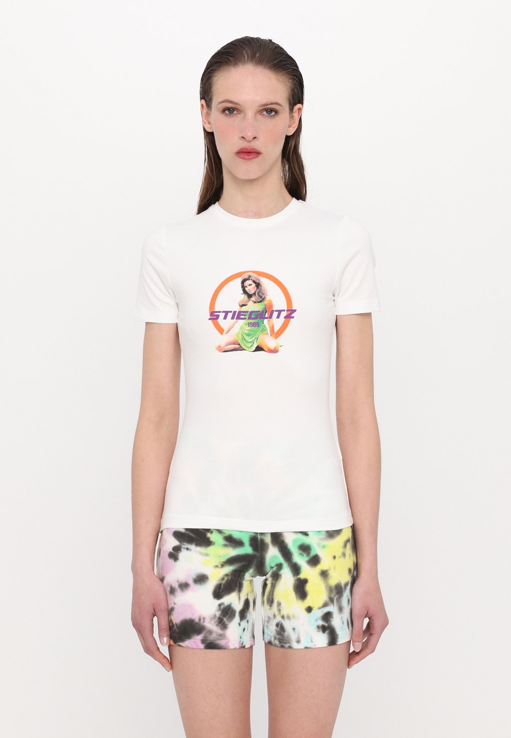 

Футболка с принтом AIMEE SHORT SLEEVE Stieglitz, белый