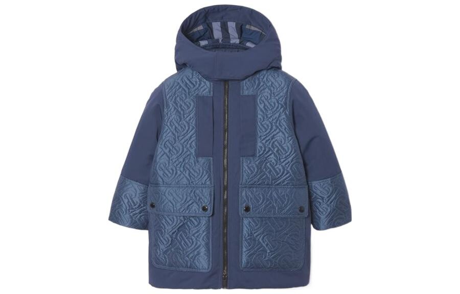 

Детский пуховик Burberry, цвет Blue