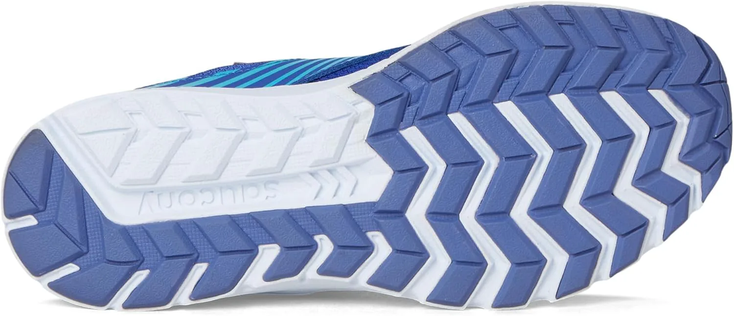 Кроссовки Saucony Unisex-Child Velocer a/C (маленький/большой ребенок), синий/розовый — фото 2
