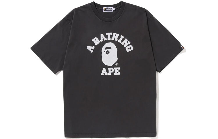 

Футболка свободного кроя BAPE Pigment Dyed College A Bathing Ape, черный