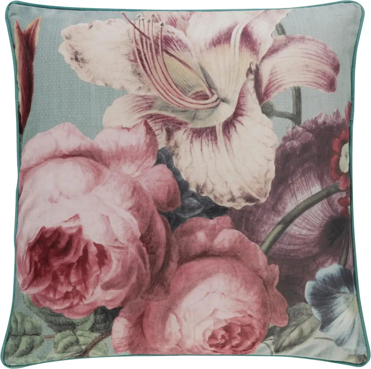 

Декоративная подушка BARBARA Home Collection "Галерея 04 разноцветная", чехол без наполнителя из бархата с цифровой печатью, 1 шт. 50 х 50 см 50х50 см, красный