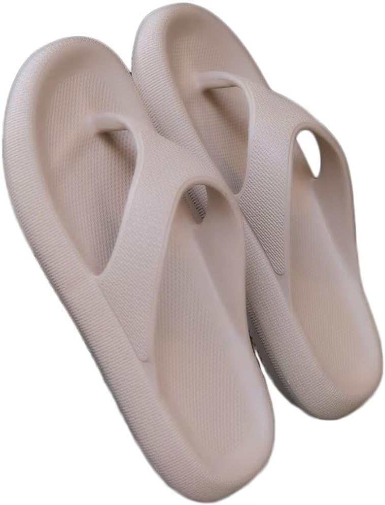 

Сандалии-флип-флопы JadeRich Cloud с толстой подошвой, мягкие шлепанцы с амортизирующей подошвой, противоскользящие для ванной комнаты, унисекс, хаки