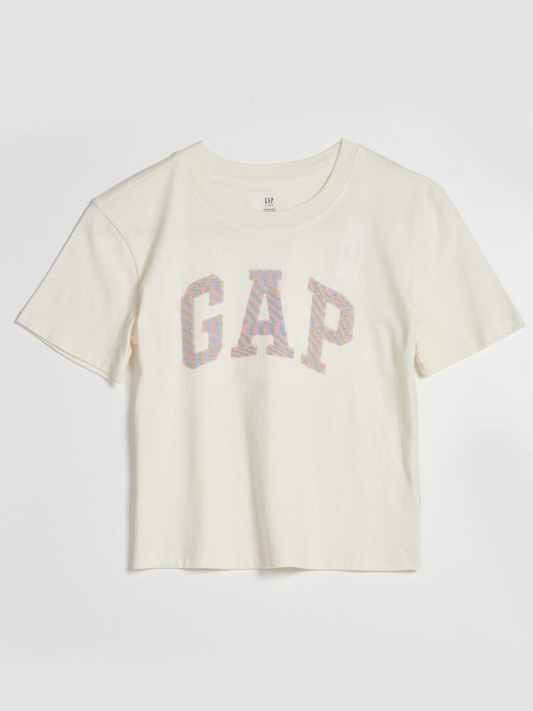 

Детская футболка с логотипом Gap, бежевый