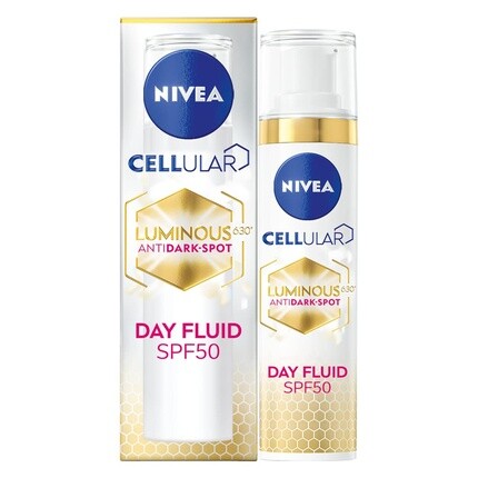 

Cellular Luminous 630 Дневной флюид против темных пятен с тройной защитой Spf 50, 40 мл, Nivea