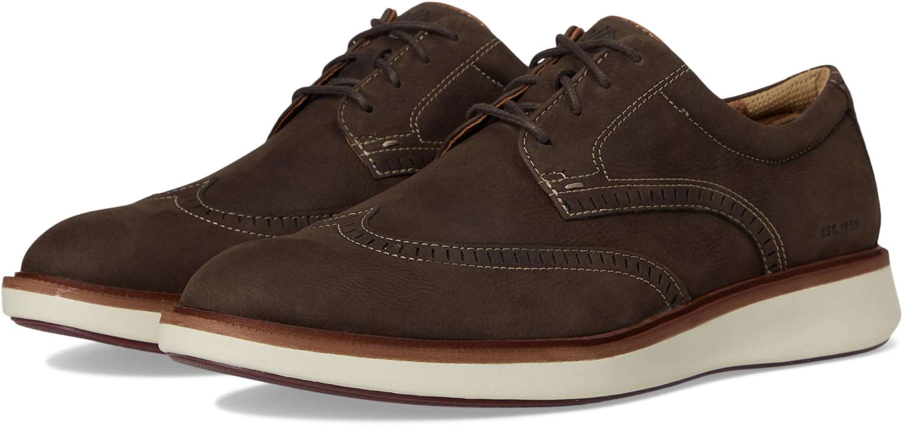 

Оксфорды Johnston & Murphy Xc Parker Wingtip, цвет Brown Waterproof Nubuck