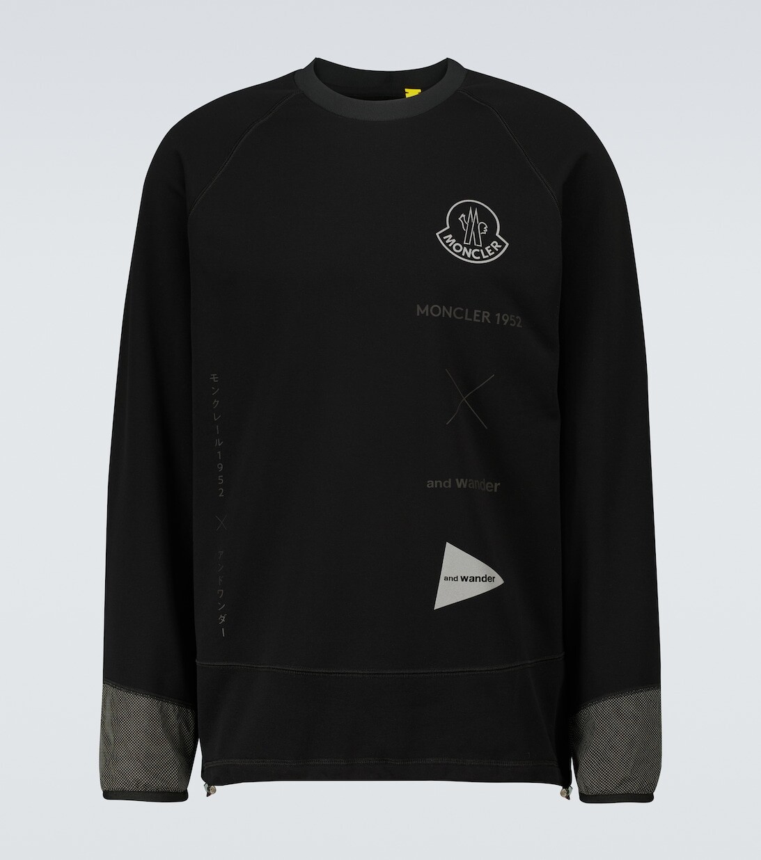 

Толстовка с длинными рукавами и логотипом Moncler 1952 из коллаборации с x And Wander 2 Moncler Genius, черный