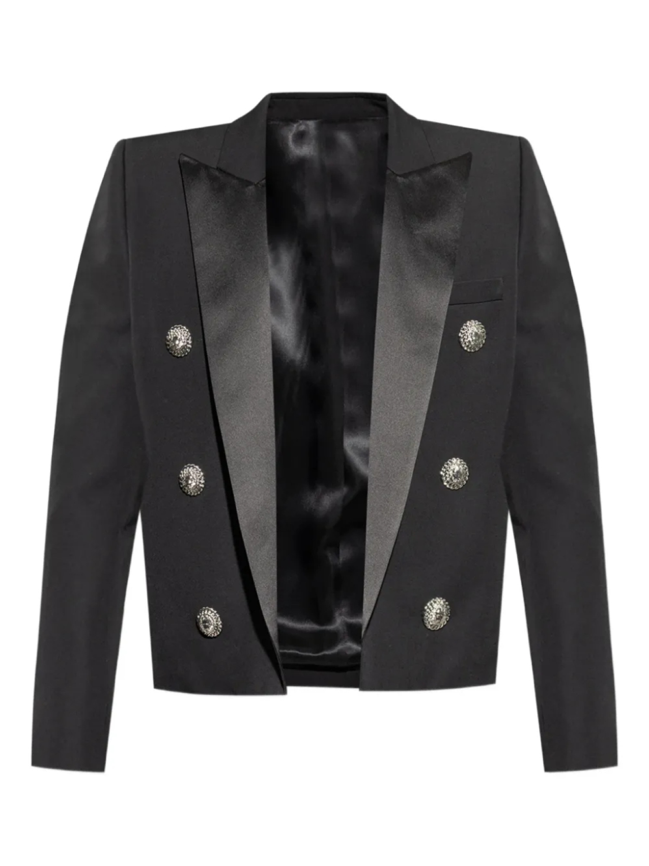 

Шерстяной блейзер Balmain, черный