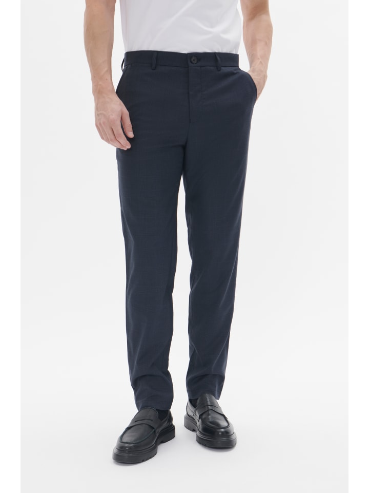 

Повседневные брюки MAliam прямого кроя темно-синего цвета Matinique