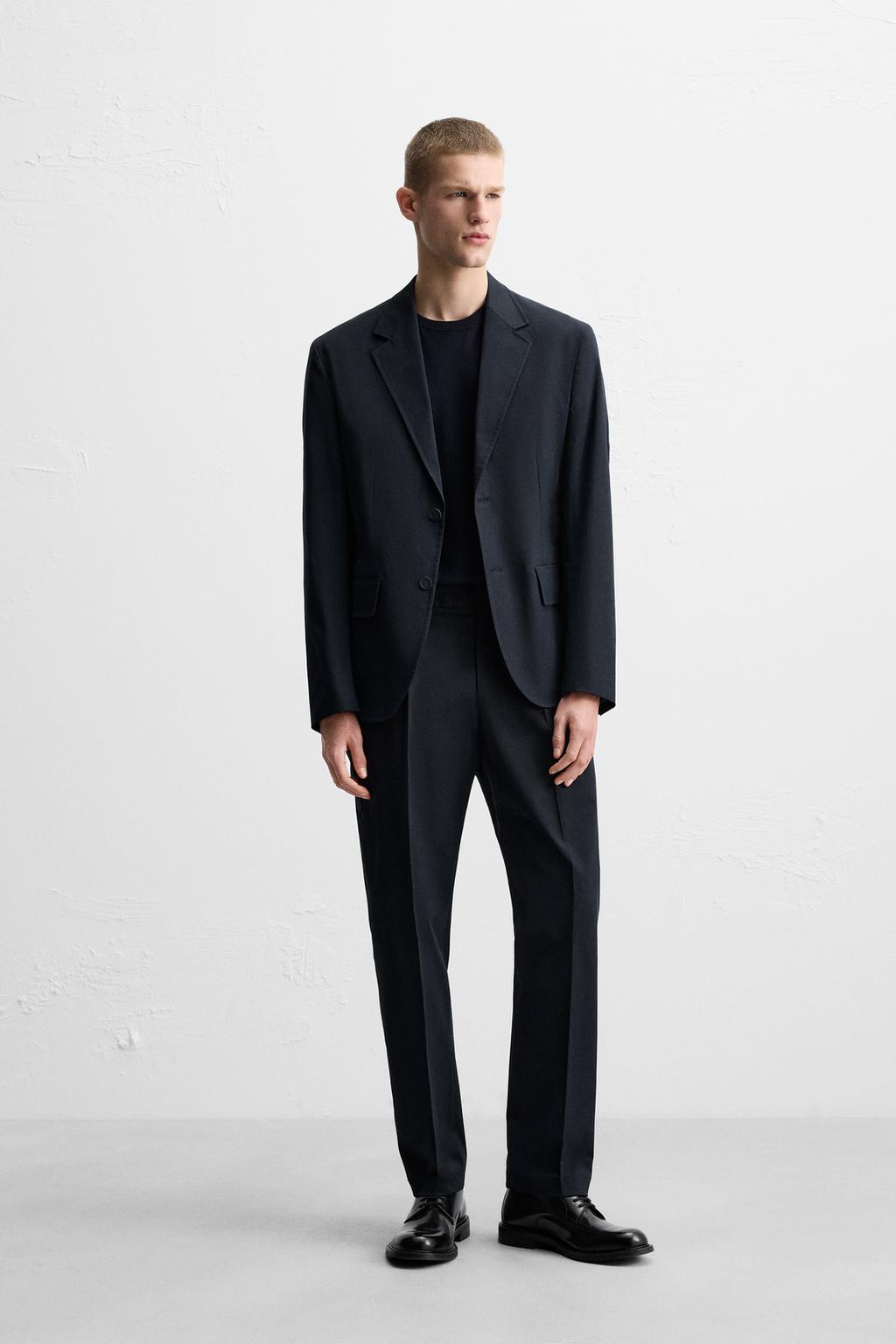 

Брюки от костюма ZARA, темно-синий