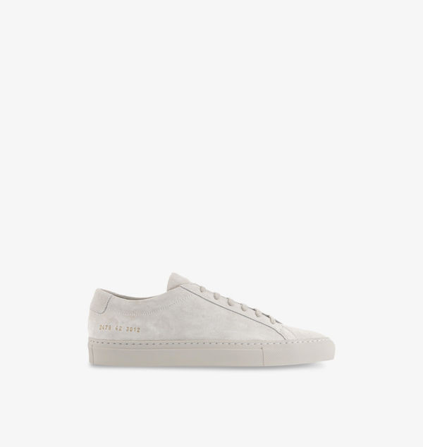 

Замшевые низкие кеды с логотипом Achilles Common Projects, цвет carta suede