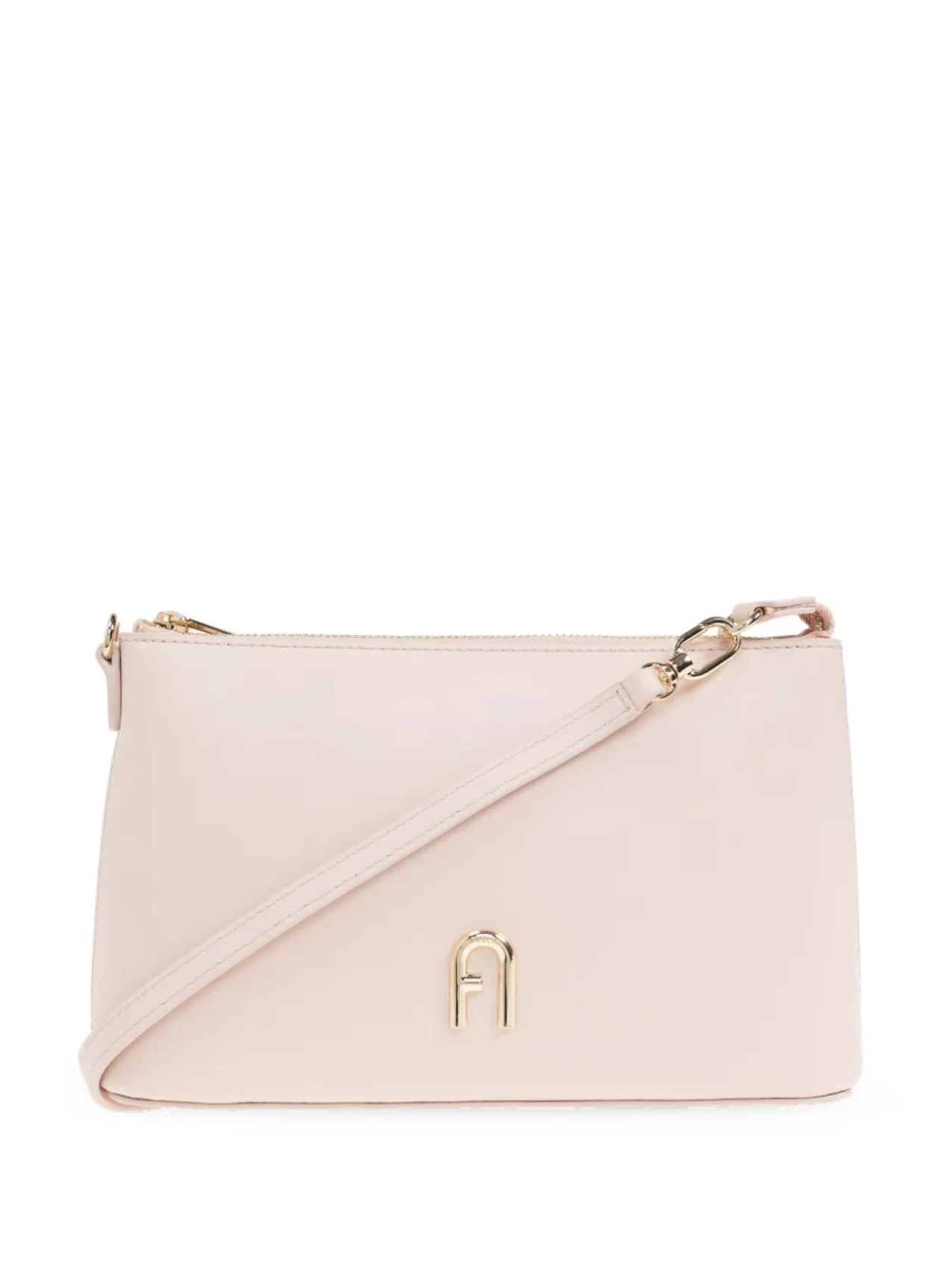 

Кожаная сумка через плечо Furla, розовый