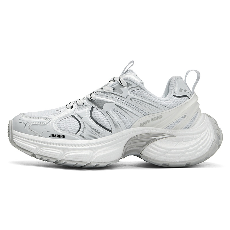 

King Jinmai Низкие массивные кроссовки унисекс серебристые, цвет Silver