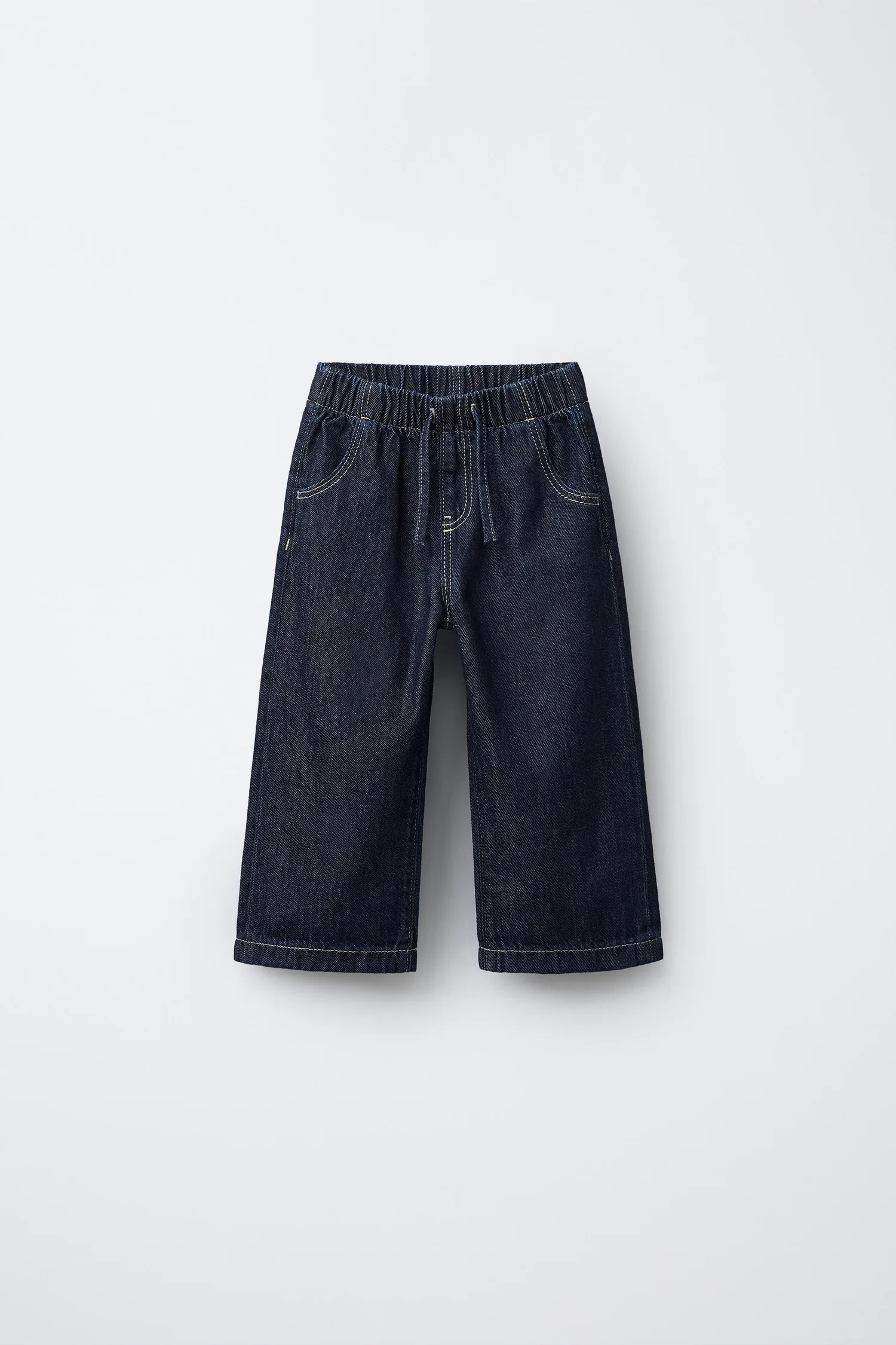 Джинсы широких штан Zara, синий