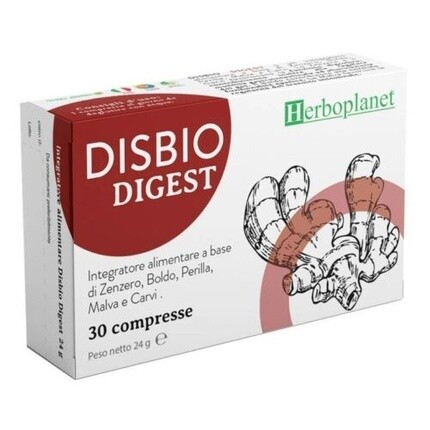 

HERBOPLANET Disbio Digest Пищеварительная добавка для здоровья, 30 таблеток