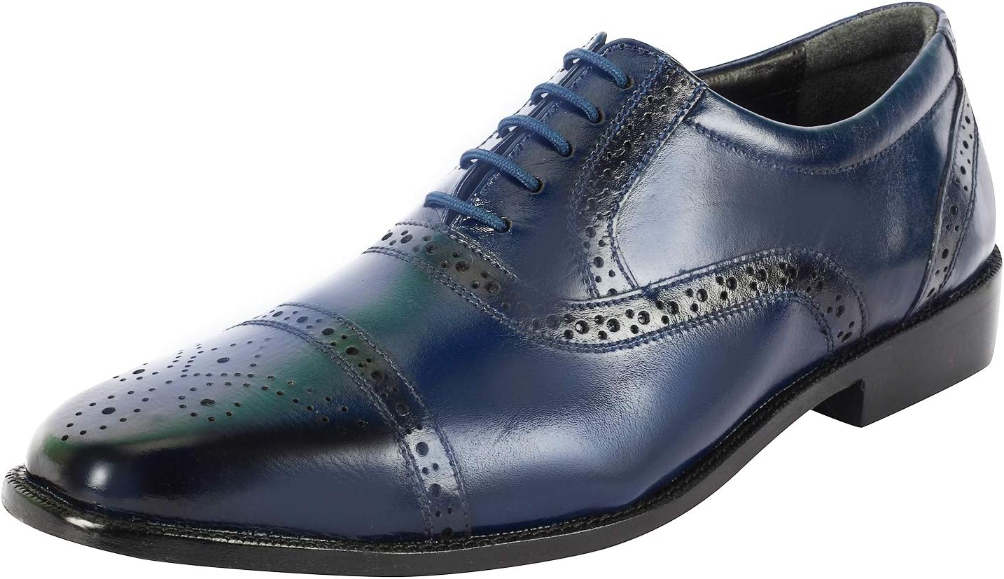 

Мужские оксфорды с крылышками LIBERTYZENO из натуральной кожи, шнуровка, для взрослых, праздничные туфли, темно-синий