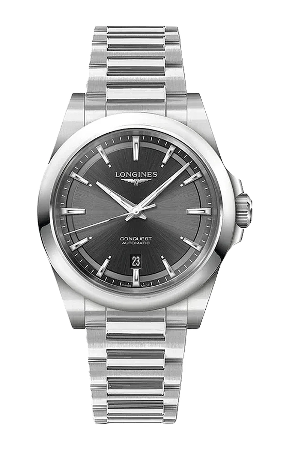 КОНКУЭСТ 41 ММ - L3.830.4.52.6 LONGINES, серебряный