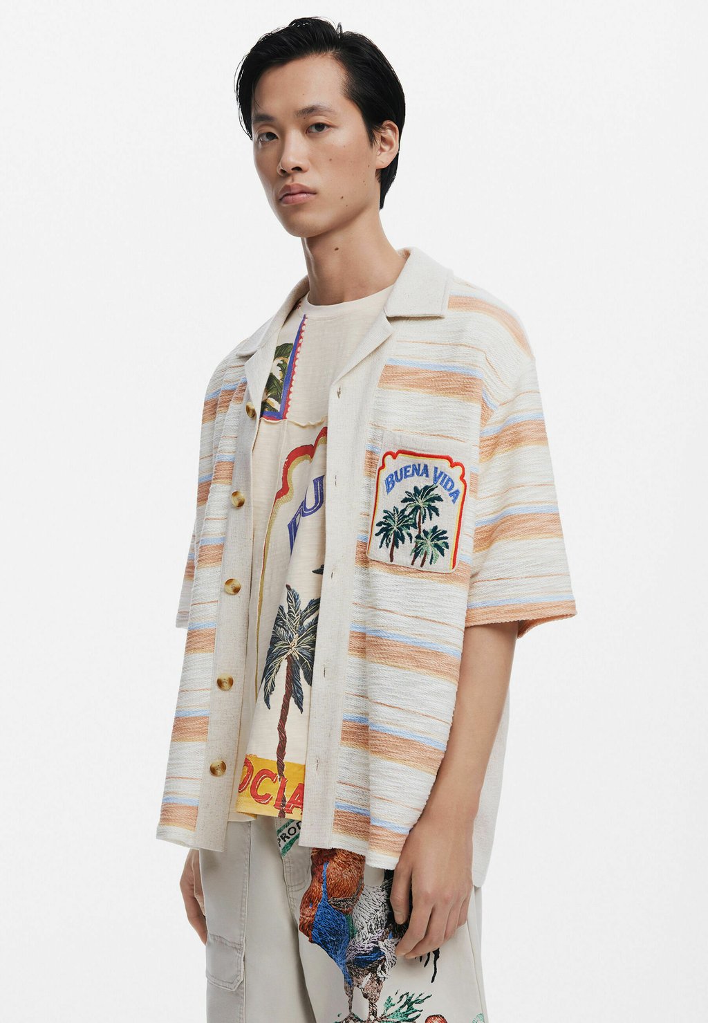 

Рубашка SHIRT Desigual, бежевый