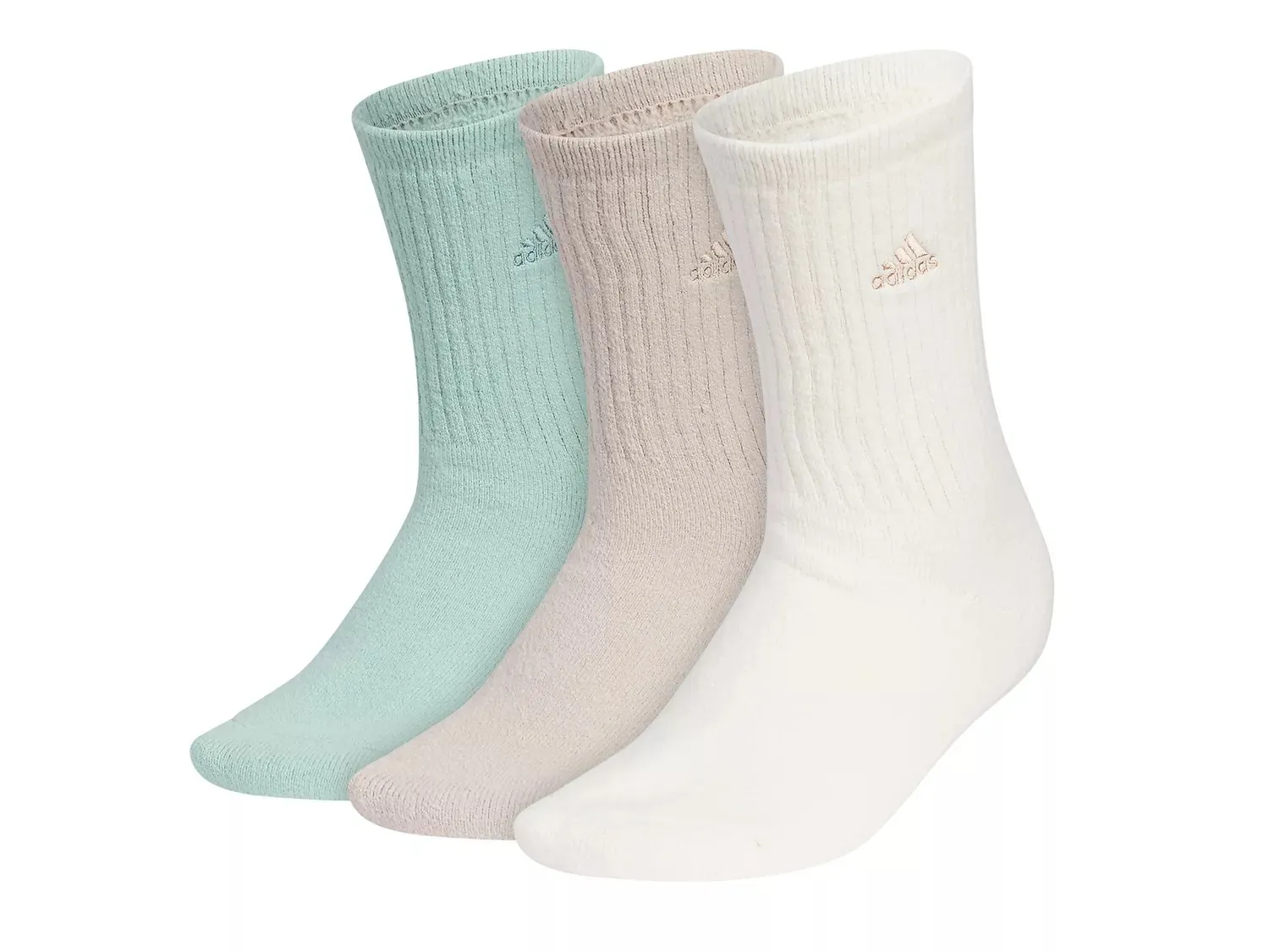 

Носки женские Adidas Cushioned Comfort Crew - 3 пары, бирюзовый/бежевый/белый