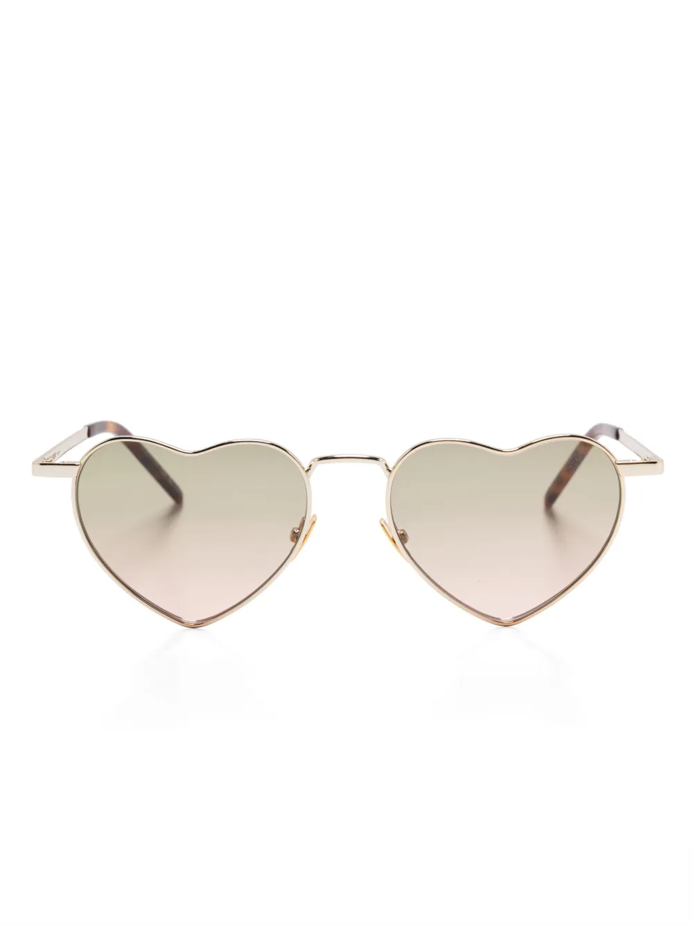 

Солнцезащитные очки с оправой в форме сердца Saint Laurent Eyewear, золотой