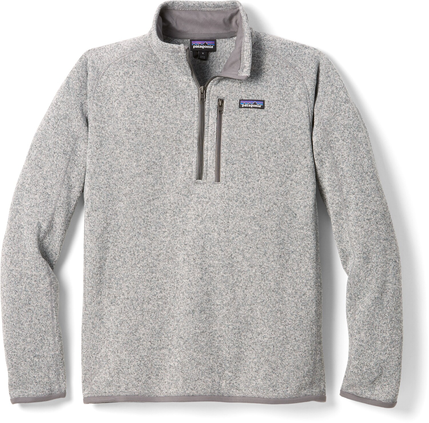 

Флисовый пуловер Better Sweater с молнией в четверть — мужской Patagonia, серый