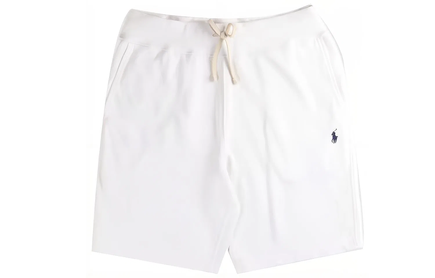 Шорты на завязках с вышитым логотипом Polo Ralph Lauren, White — фото 3