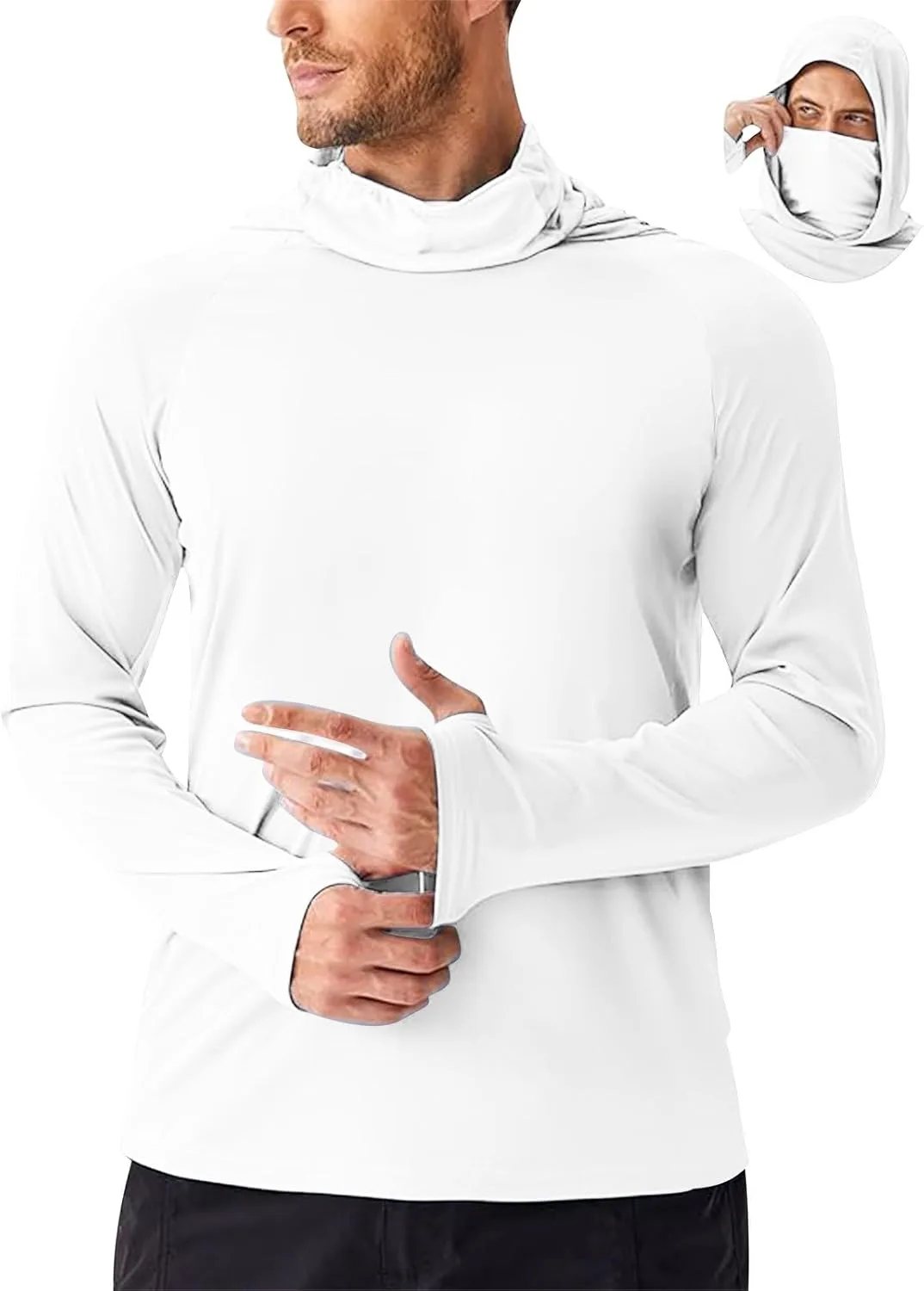 

Мужская худи с длинным рукавом для защиты от солнца