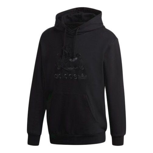 

Толстовка x disney crossover goofy hoody embroidered pullover black Adidas, черный