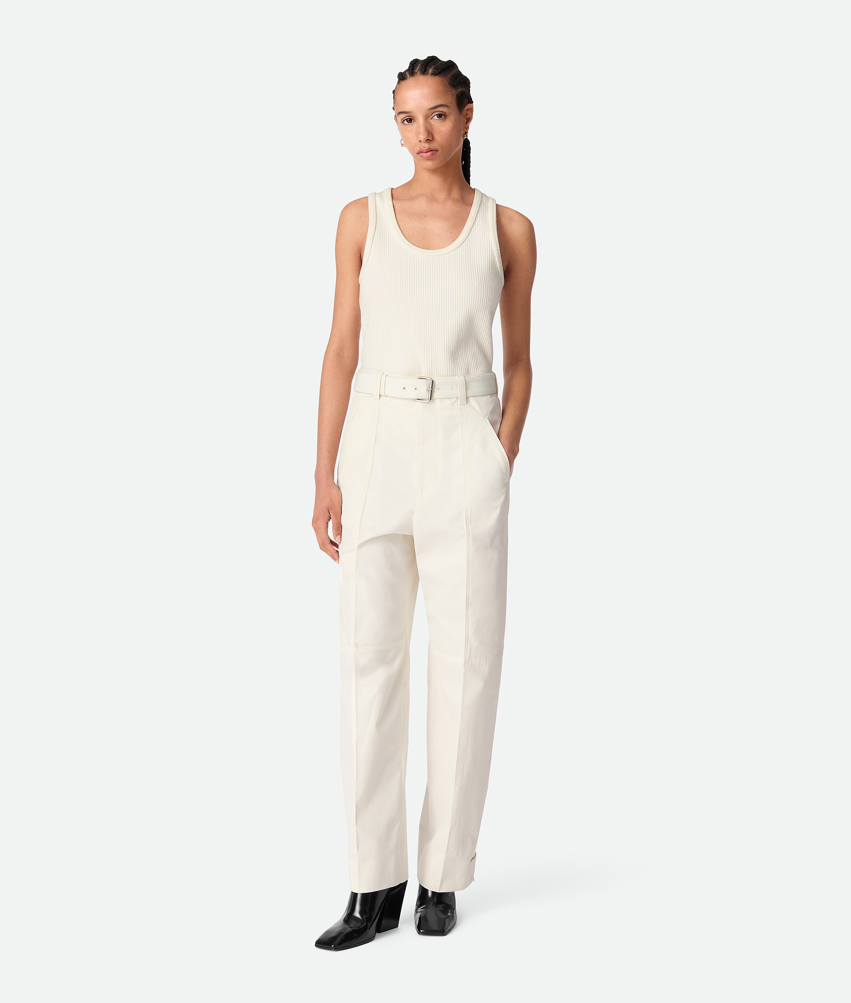 

Cotton twill pants BOTTEGA VENETA, глазурь