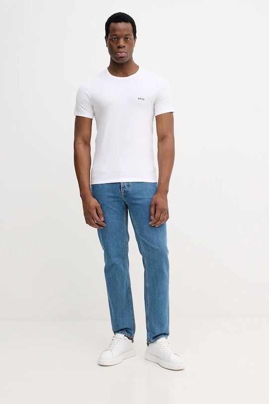 Набор из 3 хлопковых футболок tshirtrn 3p classic BOSS, серый — фото 4