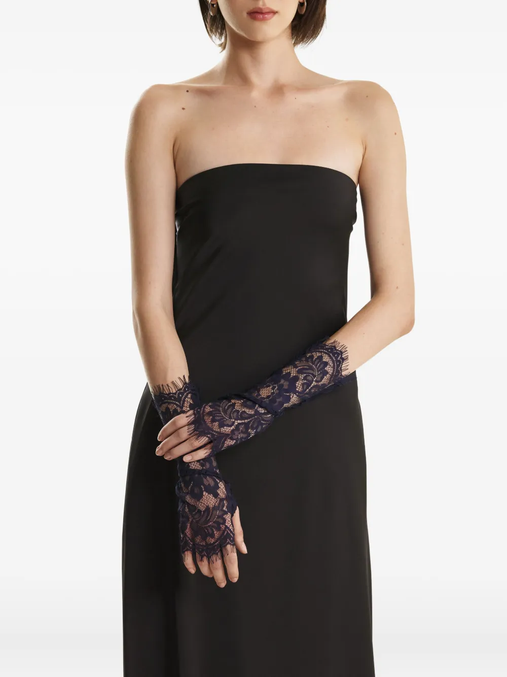 

Перчатки с кружевной отделкой 2310 STUDIO, синий